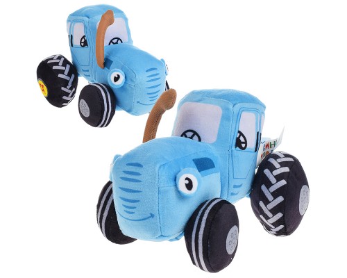 Синий трактор 18см, муз. чип, в пакете