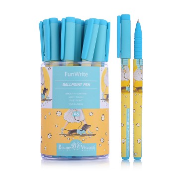 Ручка "FunWrite. Городская прогулка. Такса" шариковая, 0.5 мм, синяя