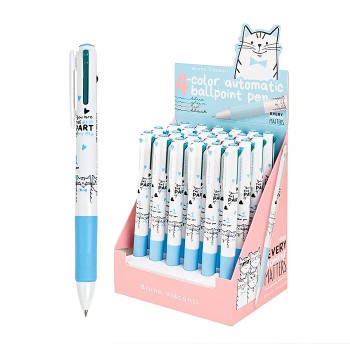 Ручка шариковая "Best Friends" автоматическая, 0.5 мм, 4 цвета чернил