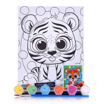 Холст для росписи 15*20 см "Тигренок"