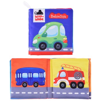 Игрушка Книжка-шуршалка "Шур-шим. Транспорт" 6 стр