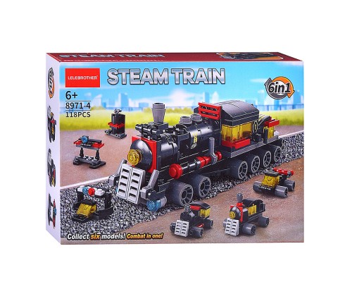 Конструктор "Поезд" (118 дет.) в коробке