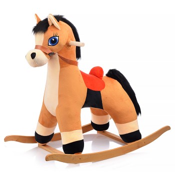 Качалка Конь Ветерок, цвет коричневый