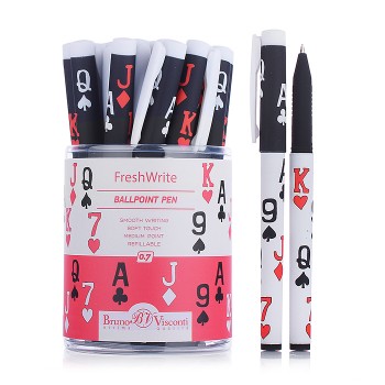 Ручка "FreshWrite. Игры. Карты", шариковая 0.7 мм, синяя