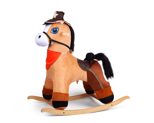 Качалка Конь Шериф, цвет коричневый