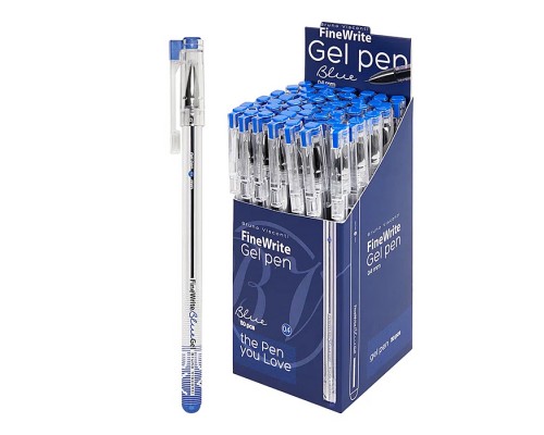 Ручка "Finewrite" гелевая, 0.4 мм, синий