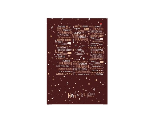 Блокнот-престиж А5 160 л. "Coffee Time"