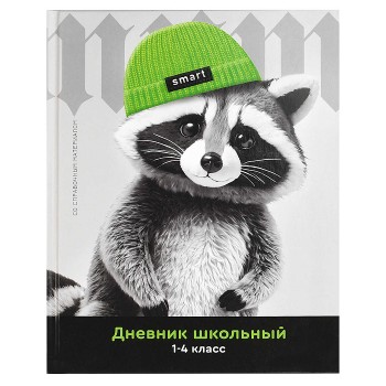 Дневник 1-4 кл. "Енот в шапочке"