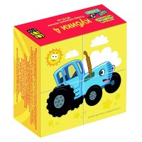 Кубики 4шт "Синий трактор" (Биг Папа)