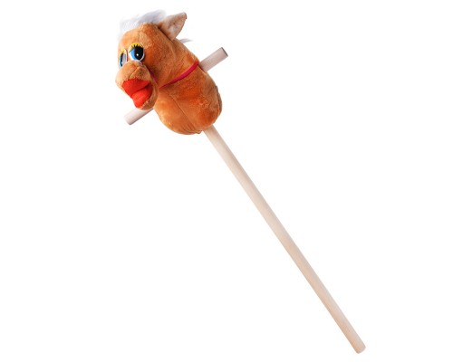 Игрушка "Лошадка" на палке (коричневая)
