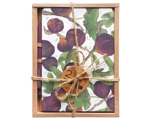 Набор подарочный "Flora. Paradise. Инжир" (две тетради BV и ручка)