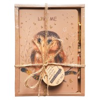 Набор подарочный "Love me. Совушка" (две тетради BV и ручка)