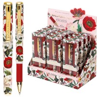 Ручка "Mimiwrite. Flora. Пионы" шариковая, 0,5 мм, синяя, в подарочной упаковке,