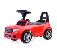 Каталка-автомобиль "SuperCar" №6 со звуковым сигналом (красная)