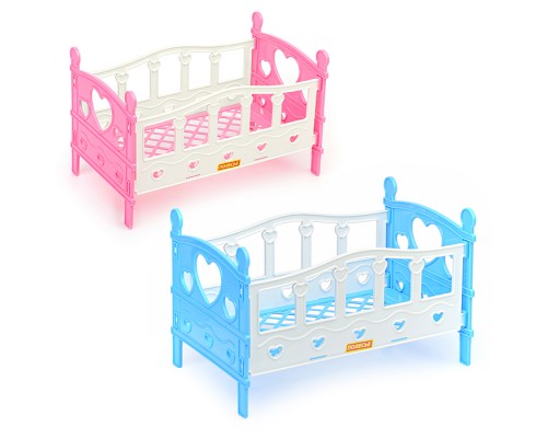 Кроватка сборная для кукол №2 (5 элементов) (в пакете)