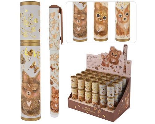 Ручка Dreamwrite "Love me. Friends" шариковая 0.7 мм, синяя, в подарочной тубе