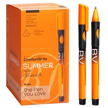 Ручка "ComfortWrite. Summer" шариковая 0.5 мм, черная