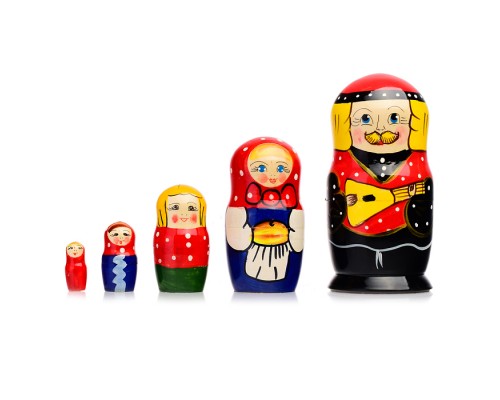 Матрешка Семейка 5 в 1