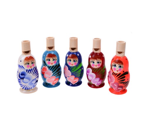 Свистулька Матрешка окрашенная