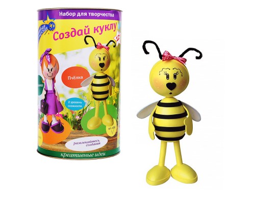 Набор для творчества. Создай куклу "Пчелка"