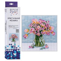 Кристальная (алмазная) мозаика 30х30 "Милый букетик"