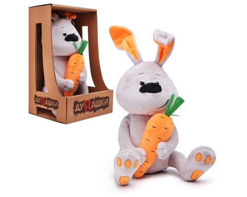 ДуRашки, Заяц и морковка, 24 см, в коробке
