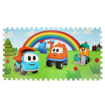 Коврик-пазл "Грузовичок Лёва" (8 сегментов)