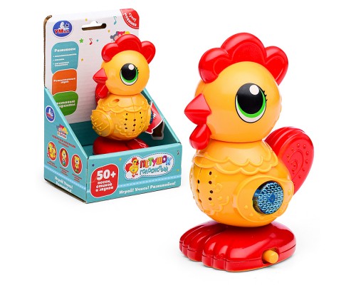 Петушок "Кукутики" (50 песен, стихов, звуков, свет, на бат.) в коробке