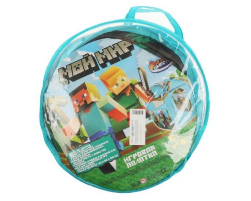 Палатка детская игровая "Майнкрафт" 83х80х105см, в сумке