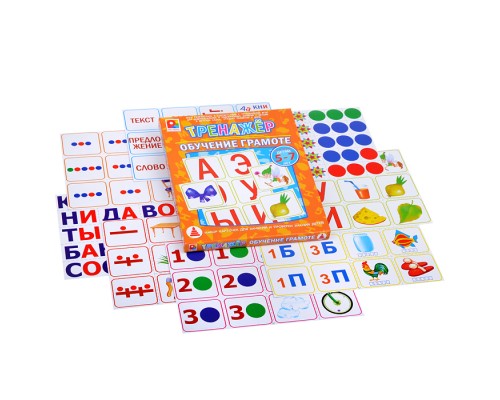 Настольная игра "Тренажер. Обучение грамоте"