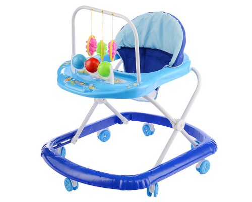 Ходунки "Шарики" с подвесными игрушками (синий) в пакете