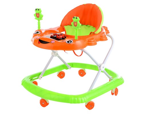 Ходунки "Божья коровка" (зеленый-оранжевый) в пакете