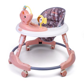 Ходунки "Веселый слоник" (цвет розовый)