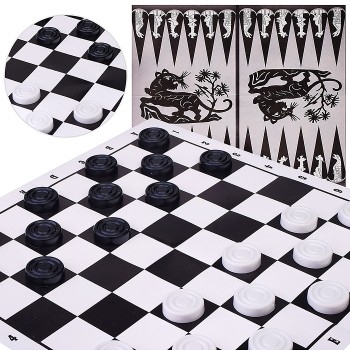 Игра "Шашки" в пакете (поле картон, шашки пластиковые)