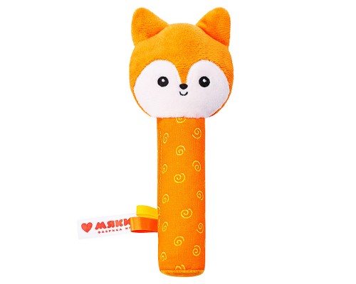 Игрушка пищалка "Лисичка Апельсинка"