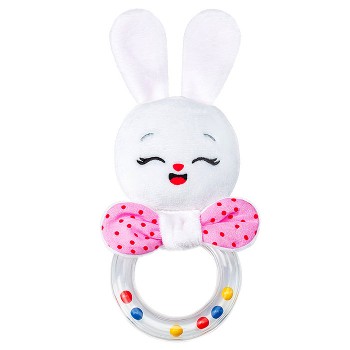Игрушка погремушка колечко (Зайка Банни)