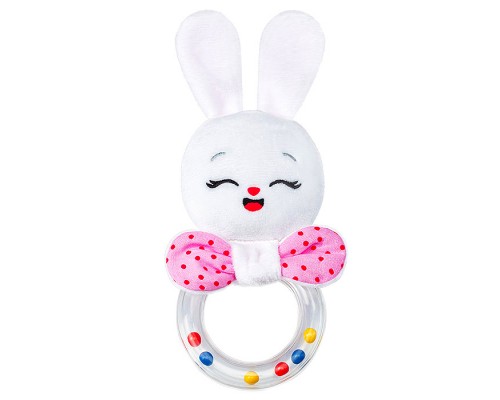 Игрушка погремушка колечко (Зайка Банни)