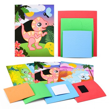 Мягкая картинка. Дино детки. 3 в 1