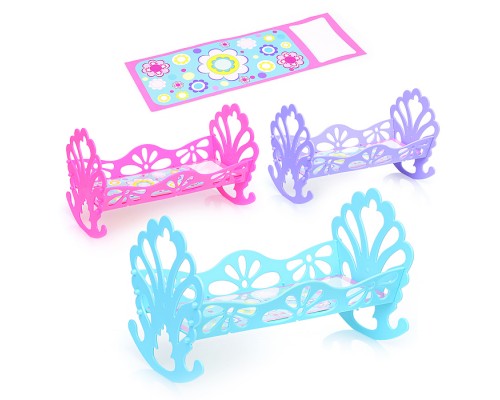 Кроватка-качалка сборная для кукол (в пакете)