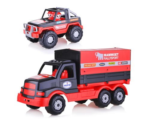 MAMMOET, автомобиль с тентом + ралли-джип