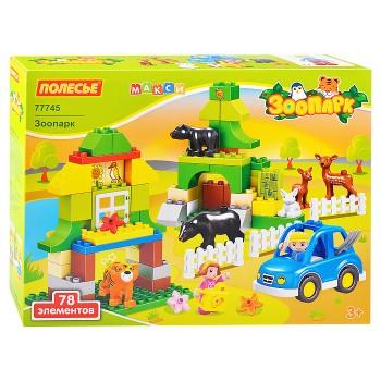 Конструктор "Макси" Зоопарк (78 элементов)