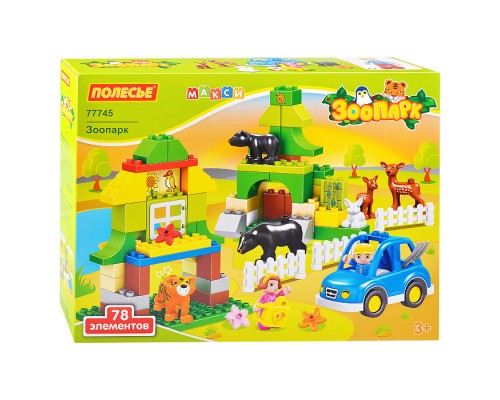 Конструктор "Макси" Зоопарк (78 элементов)