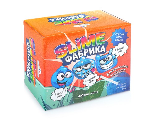 Набор для опытов и экспериментов "Юный химик" Слайм фабрика "Мята"