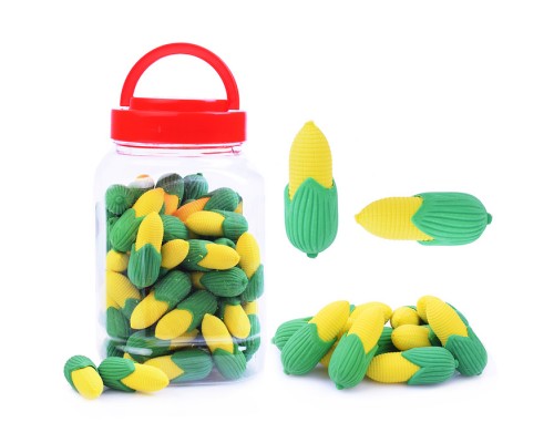 Ластик "Кукуруза" термопластичная резина, в банке