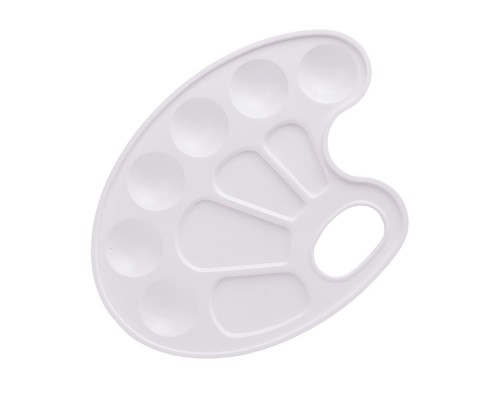 Палитра художника 210x154 мм, пластик, белая, индивидуальная упаковка