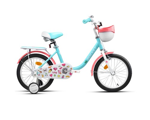 Велосипед 16" Rocket Bella, цвет бирюзовый