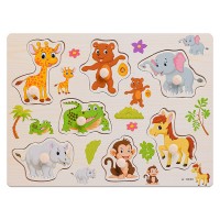 Пазл-вкладыш "Животный мир"