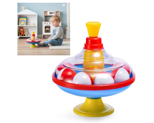 Юла большая с шариками в сетке