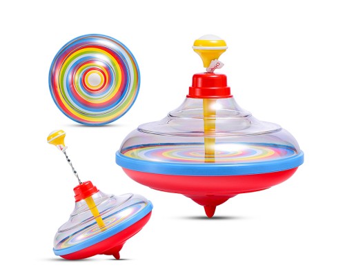 Юла большая прозрачная с музыкой