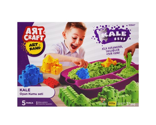 Набор кинетический песок "Строим крепость" 600г